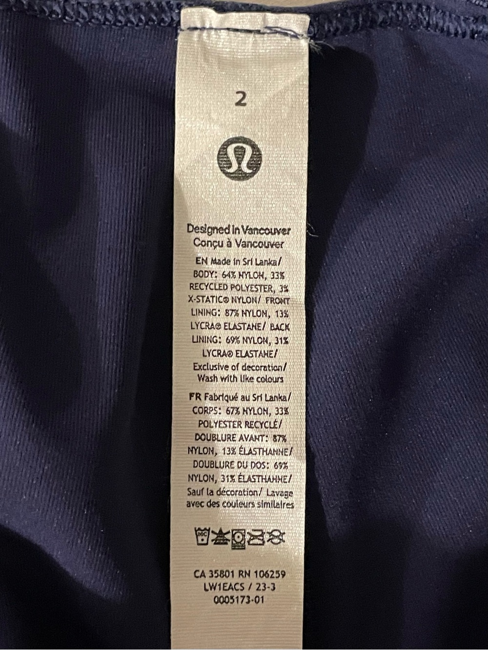 Lululemon Swiftly Tech Cross-Back Tennis Dress Size 2 / XS Night Sea - Picture 7 of 9
